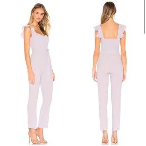 REVOLVE more to come gloria flutter jumpsuit lavender